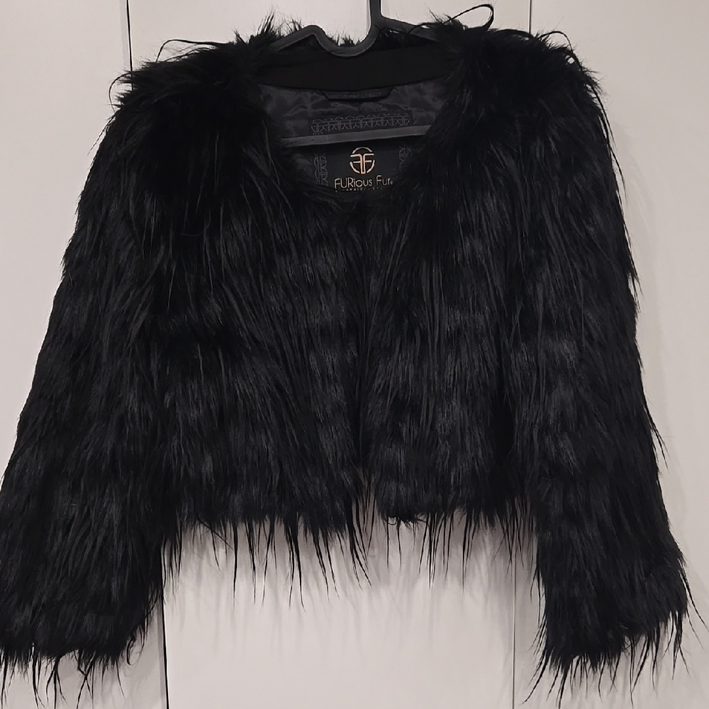 Black Faux Fur Jacket